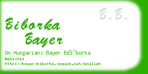 biborka bayer business card